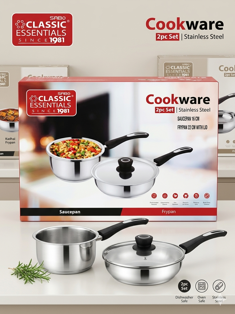 Classix Essentials Cookware 2 Pcs Set