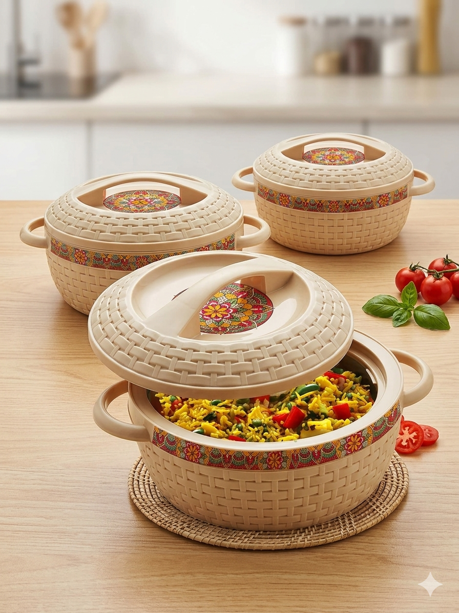 Cello Wicker 3 Pcs Set