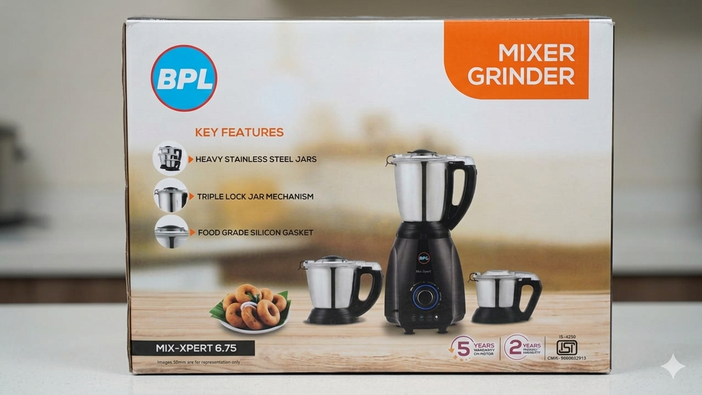 Bpl Mixer Grinder Mix Xpert 6.75 1 Pcs Set