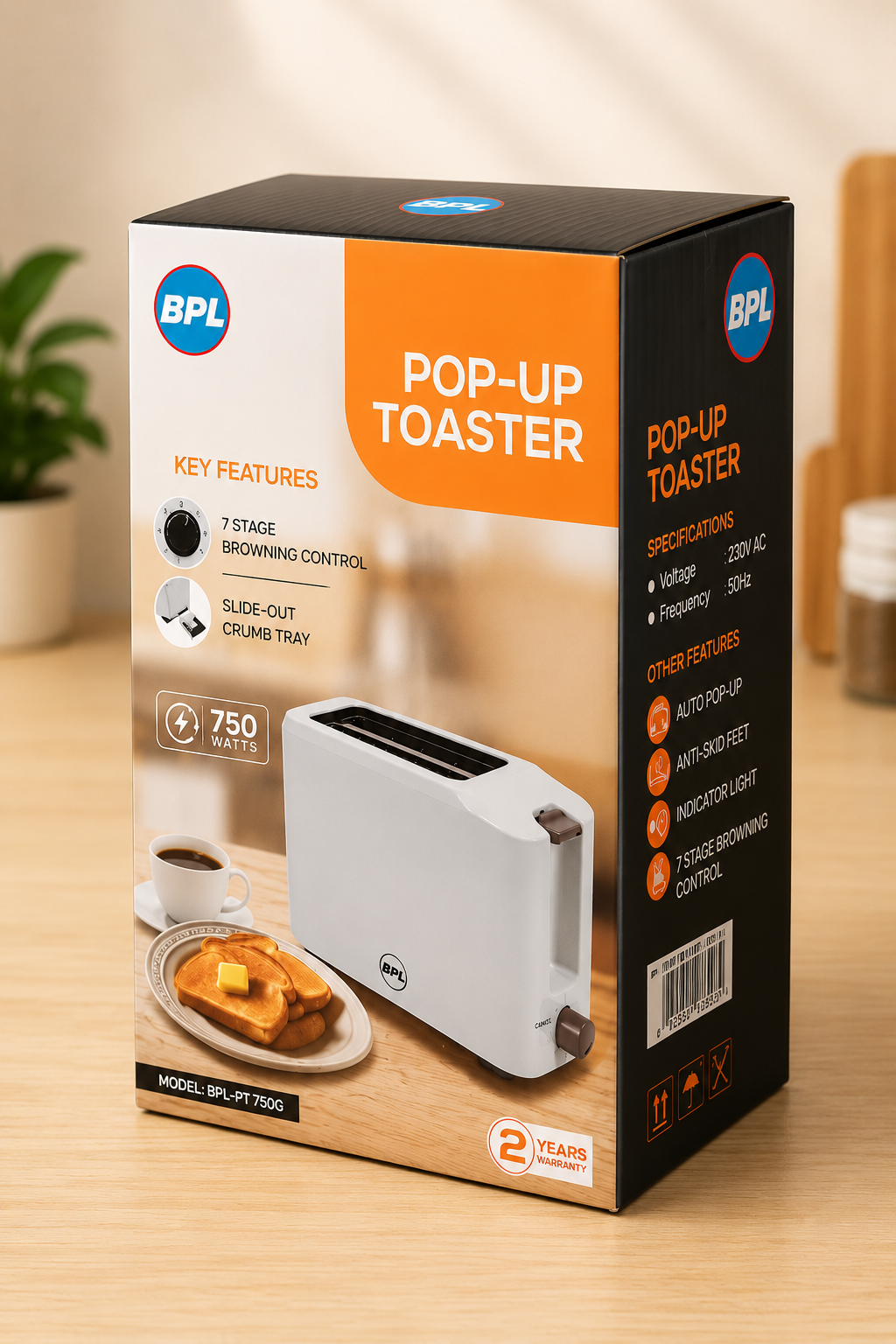 BPL Pop Up Toaster 1 Pcs Set