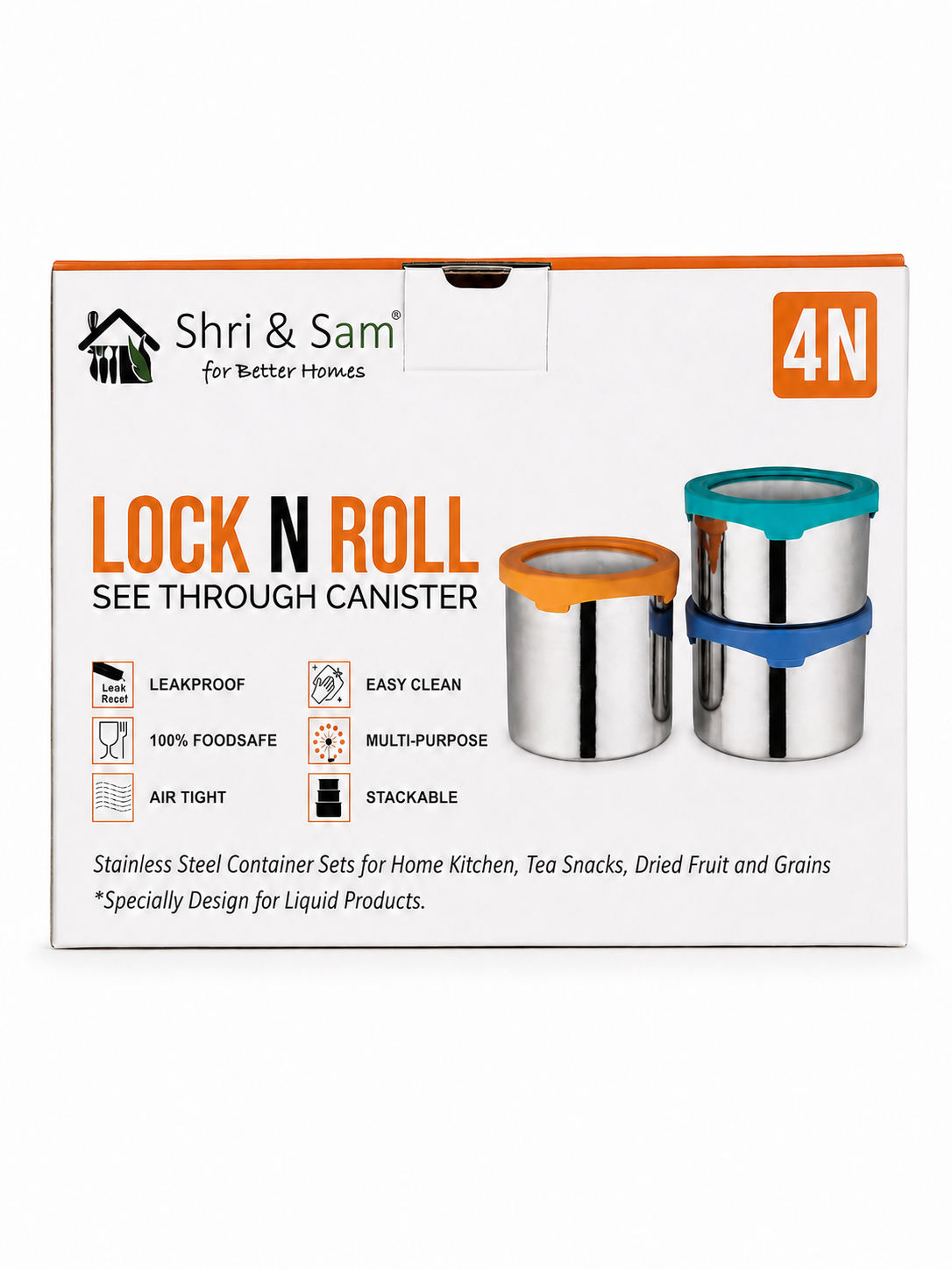 LOCK&ROLL CONTAINERS 4PCS