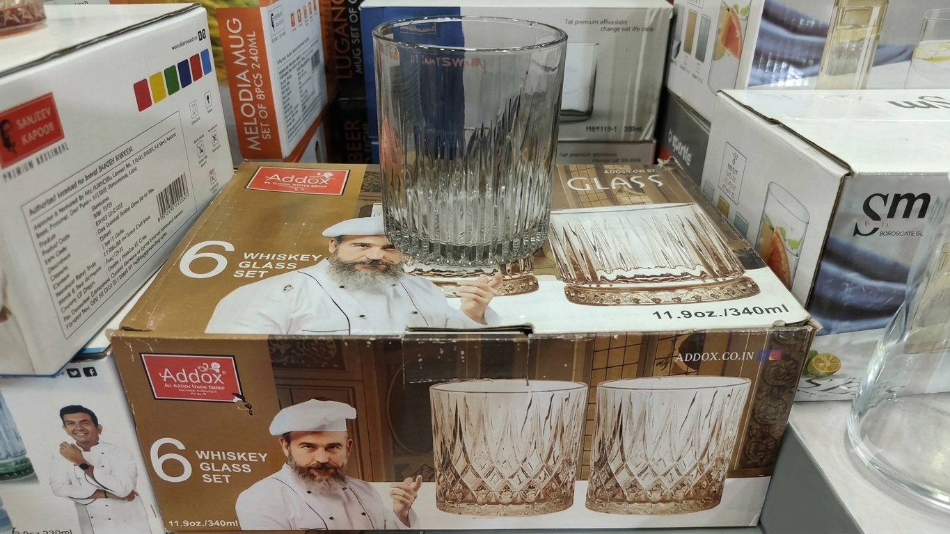 WHISKY GLASS 6 PCS Set of 2