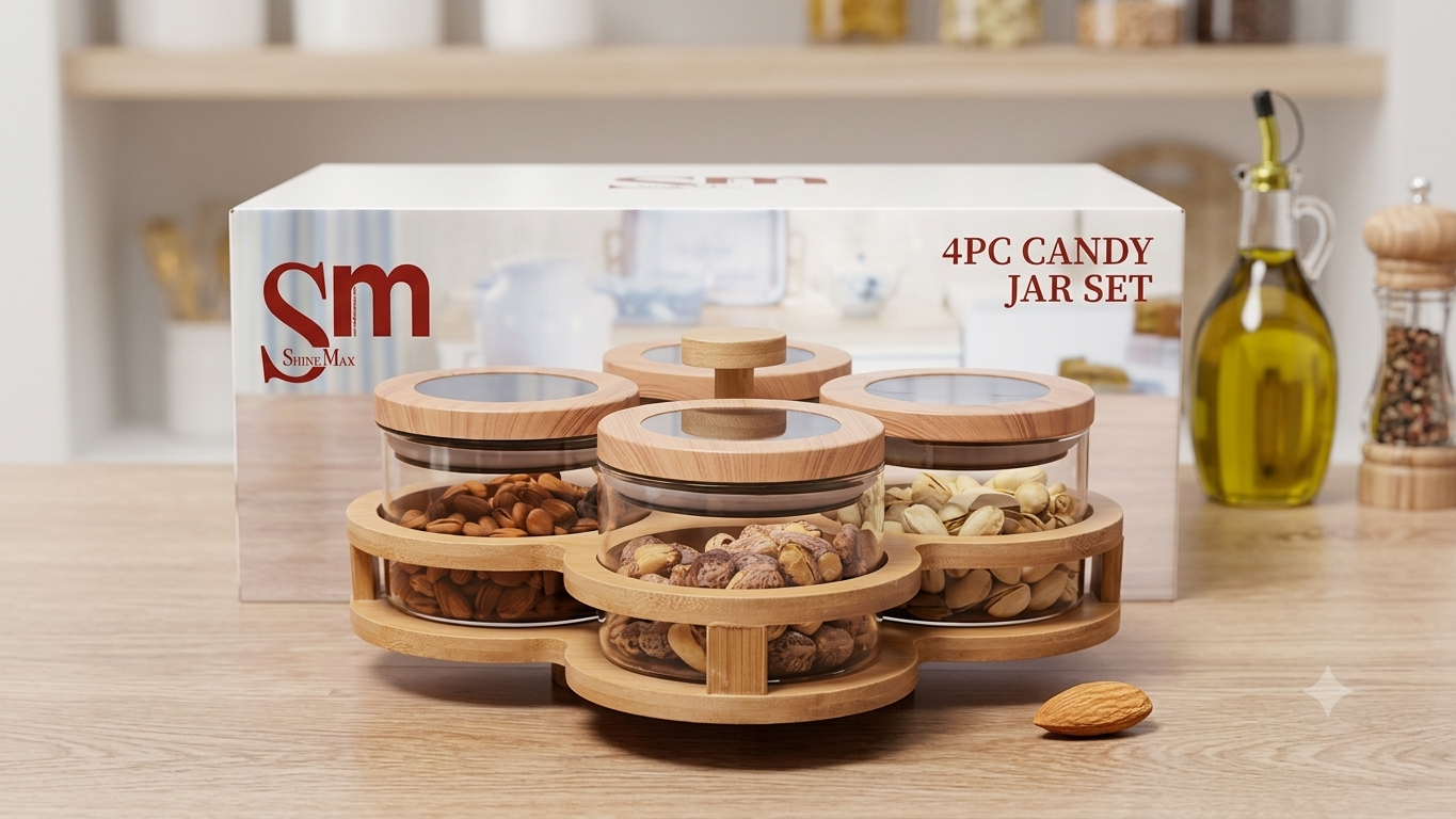 CANDY JAR 4PC  Set of 2