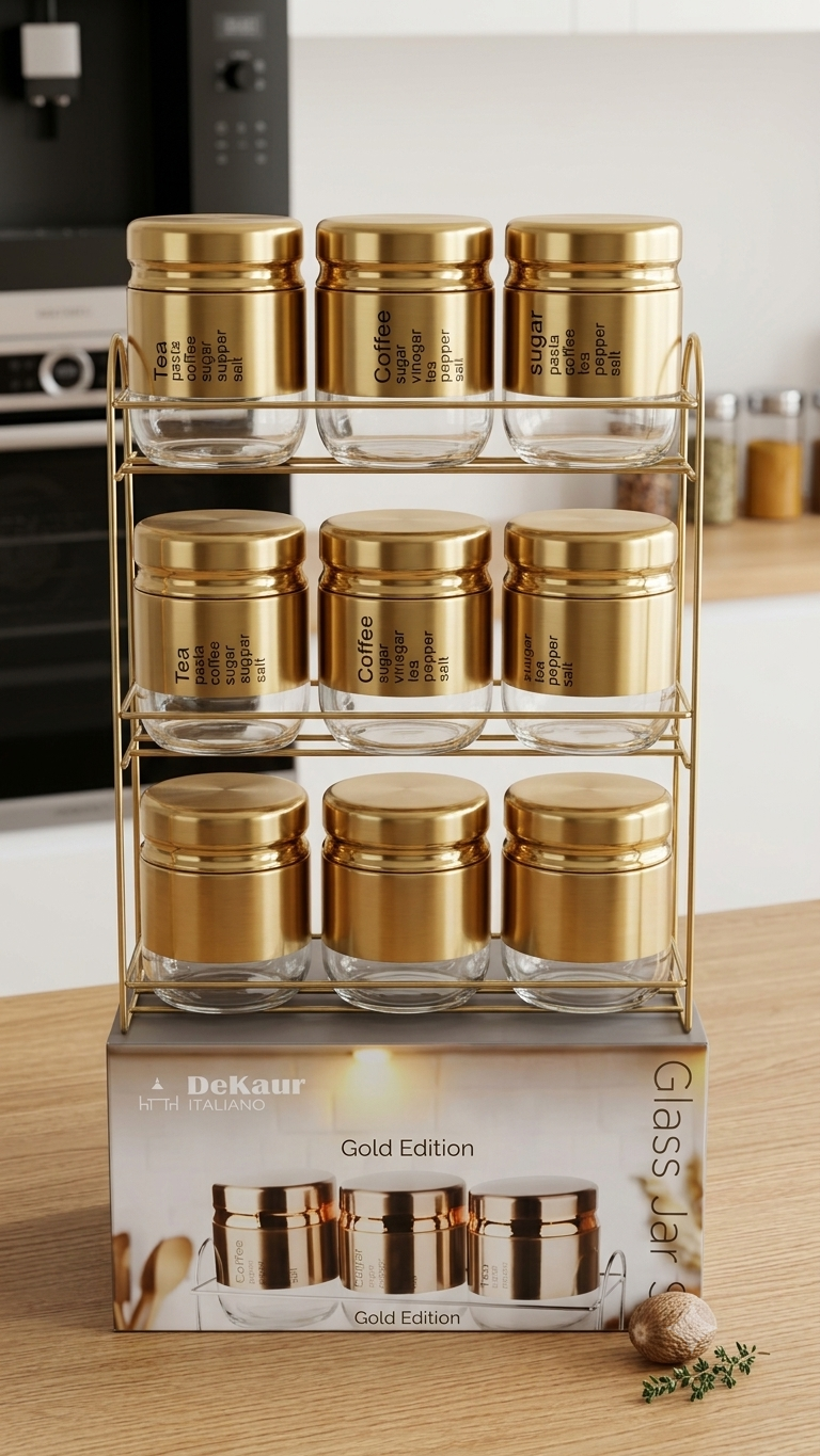 STEEL JARS 9 PCS Set of 1