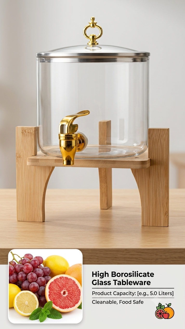 GLASS TABLEWARE Set of 2
