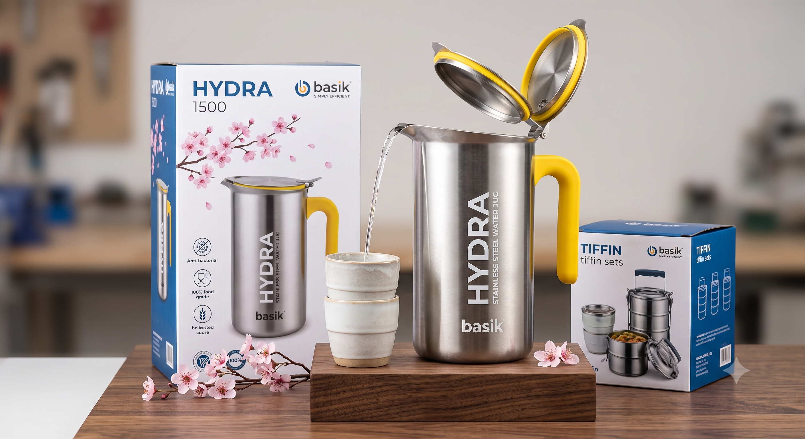 HYDRA STAINLESS WATER JUG set of  2