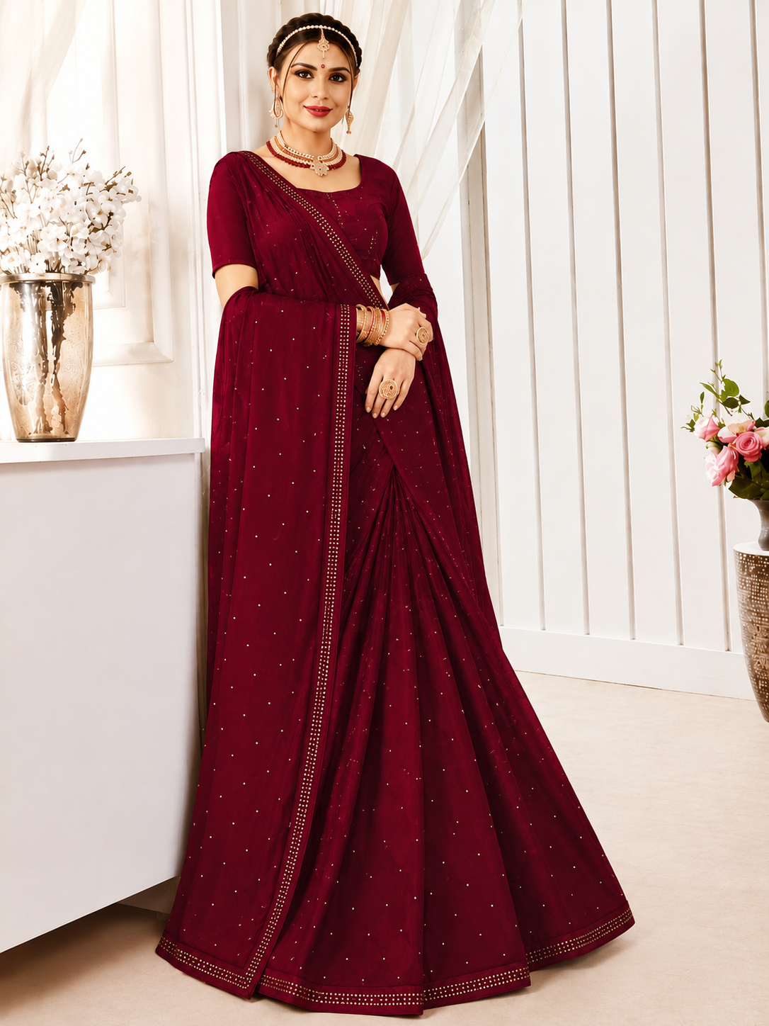 MALISHKA PARTY WEAR SAREE