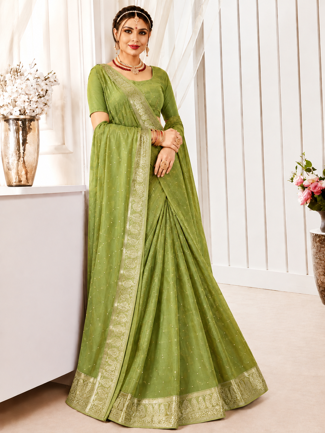 GERIBAA PARTY WEAR SAREE