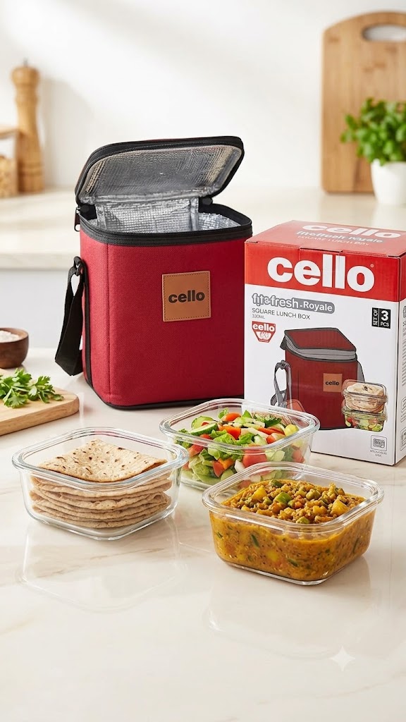 SQUARE LUNCH BOX set of  1