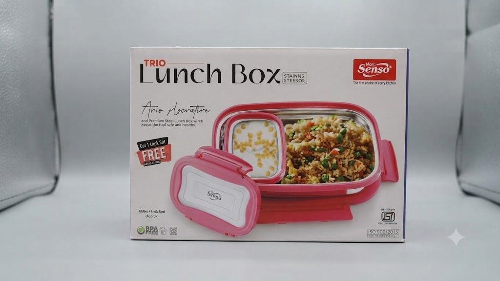 TRIO LUNCH BOX set of  1